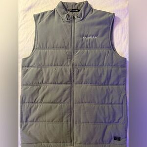 Travis Mathew Quilted Gray Sleeveless Vest